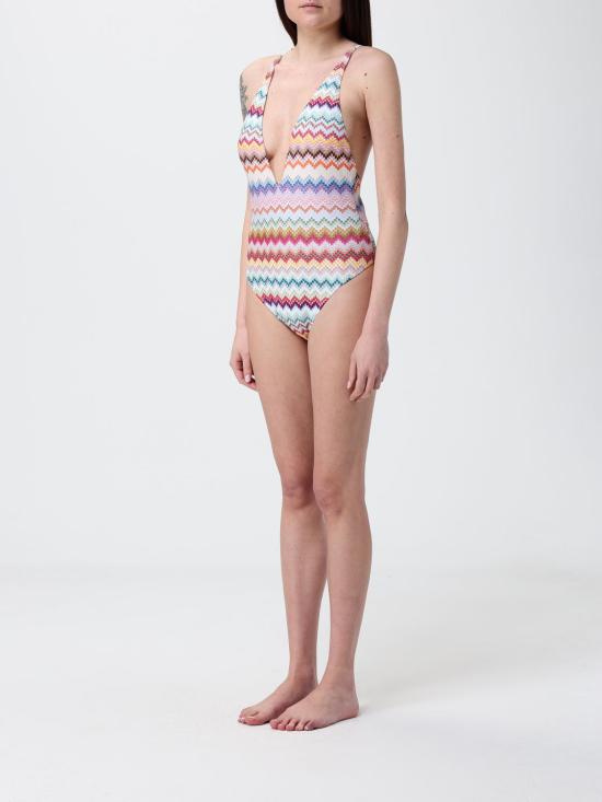 26SS 미소니 원피스 수영복 MC22SP03BR014F SM9WV White - MISSONI