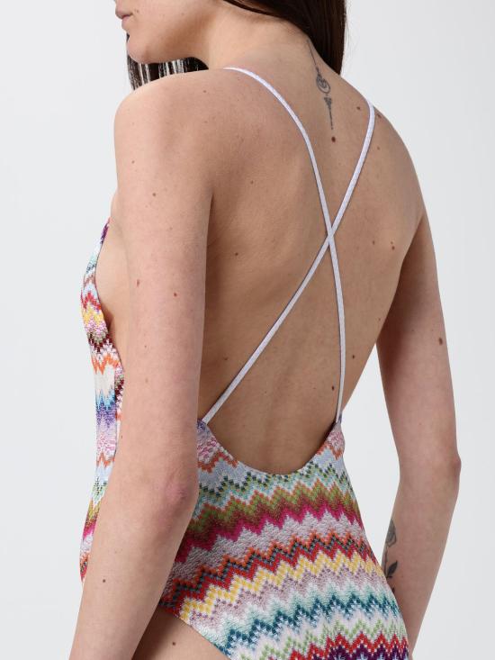 26SS 미소니 원피스 수영복 MC22SP03BR014F SM9WV White - MISSONI