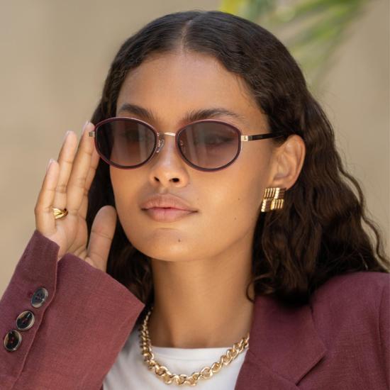  프레어스 아이웨어 안경 프레이어스 아이웨어 조던 아세테이트 타원형 선글라스 - FREYRS EYEWEAR