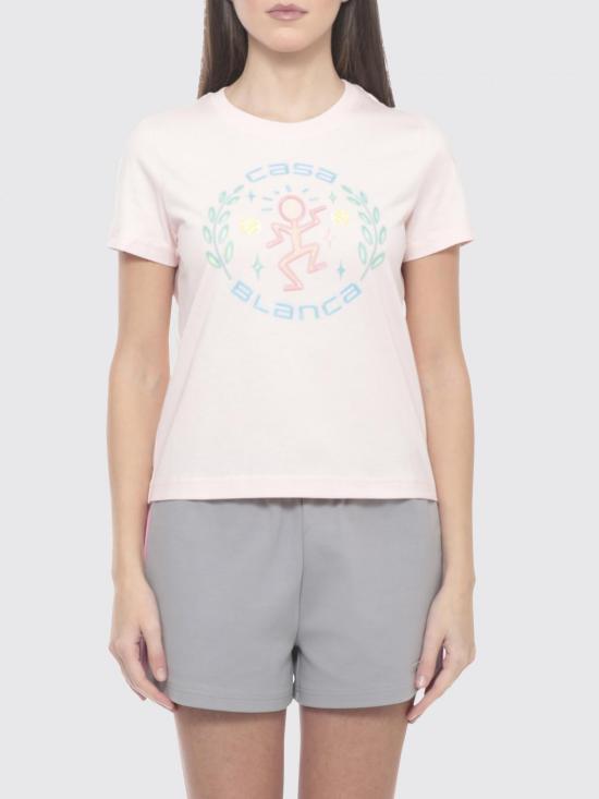 26SS 카사블랑카 반팔 티셔츠 WSP26JTS020 02 Blush Pink
