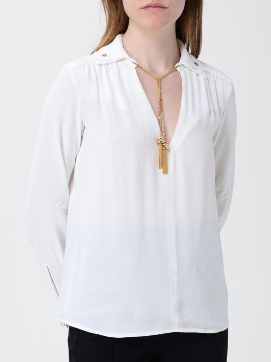 26SS 엘리자베타프랜치 탑 CA15962E2 360 Ivory - ELISABETTA FRANCHI