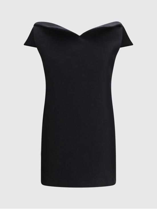 26SS 발렌시아가 롱 원피스 872522TUQ03 1000 Black - BALENCIAGA