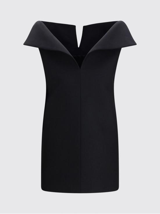 26SS 발렌시아가 롱 원피스 872522TUQ03 1000 Black - BALENCIAGA