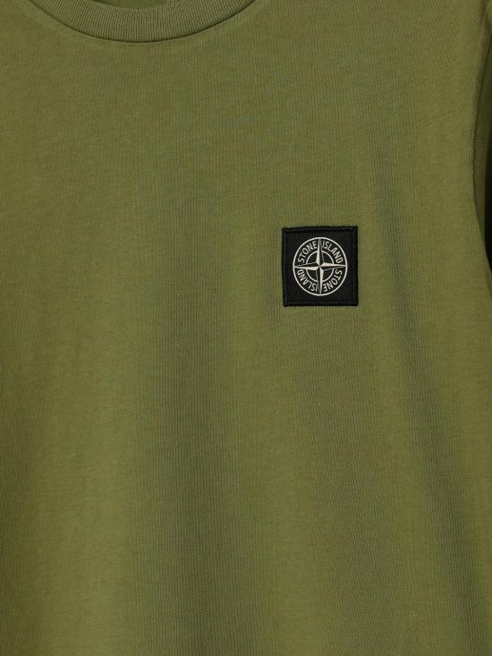 26SS [키즈] 스톤 아일랜드 티셔츠 2100002S0047 V0058 Olive - STONE ISLAND