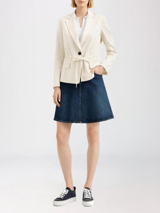 26SS 브루넬로 쿠치넬리 모닐리 비스코스 & 리넨 플루이드 트윌 블레이저 MH1267591 C579 Ivory - BRUNELLO CUCINELLI