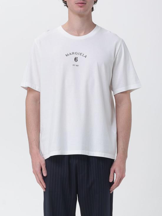 26SS MM6 메종마르지엘라 반팔 티셔츠 SH2GC0038M20048 101 White