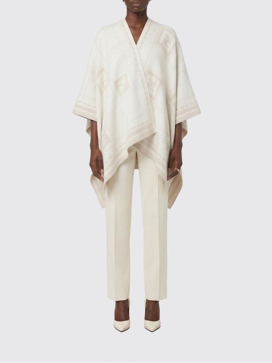 26SS 펜디 울 판초 FXX033B01N F0QD3 Dove Grey