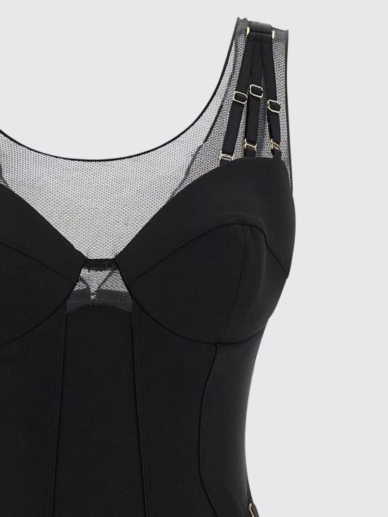 26SS 엘리자베타프랜치 롱 원피스 AB87061E2 110 Black - ELISABETTA FRANCHI