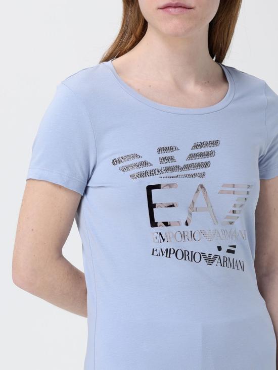 26SS 엠포리오 아르마니 반팔 티셔츠 7W000977AF10373 U9309 Blue - EMPORIO ARMANI