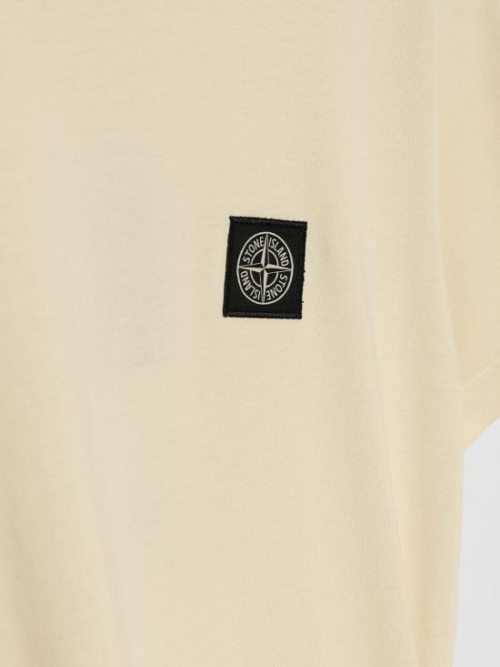 26SS [키즈] 스톤 아일랜드 티셔츠 2100002S0047 V0097 Yellow Cream - STONE ISLAND