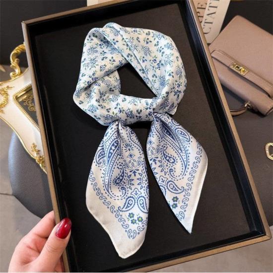  더 컬렉티브 파크 시티 머플러/스카프 더 콜렉티브 파크 시티 페이즐리 프린트 넥커치프 스카프 - THE COLLECTIVE PARK CITY