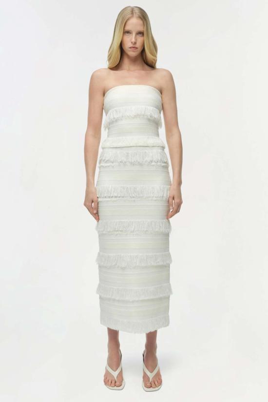  조나단 심카이 민소매 티셔츠 Jonathan Simkhai 카이로 니트 튜브 탑 - JONATHAN SIMKHAI