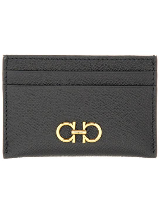 26FW 살바토레 페라가모 간치니 카드지갑 742164 220007001 BLACK - SALVATORE FERRAGAMO