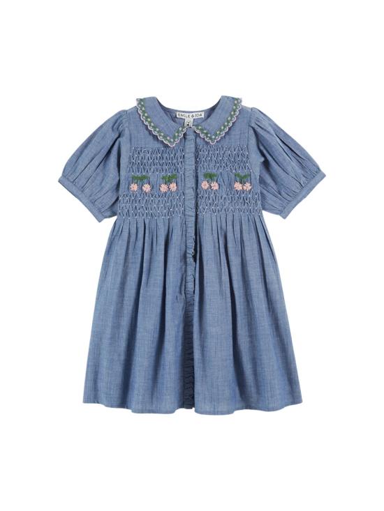 26SS [키즈] 에밀 앤 이다 원피스 AD156AK CHAMBRAY BLUE