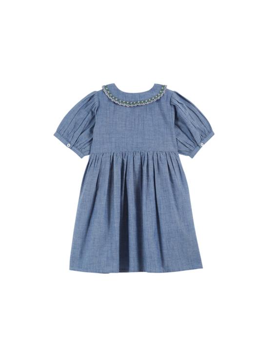 26SS [키즈] 에밀 앤 이다 원피스 AD156AK CHAMBRAY BLUE - EMILE & IDA