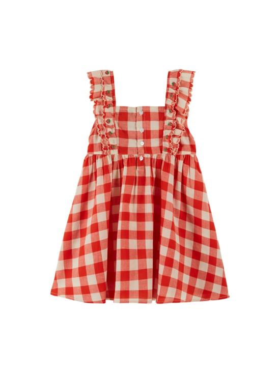 26SS [키즈] 에밀 앤 이다 원피스 AD189K VICHYROUGE RED