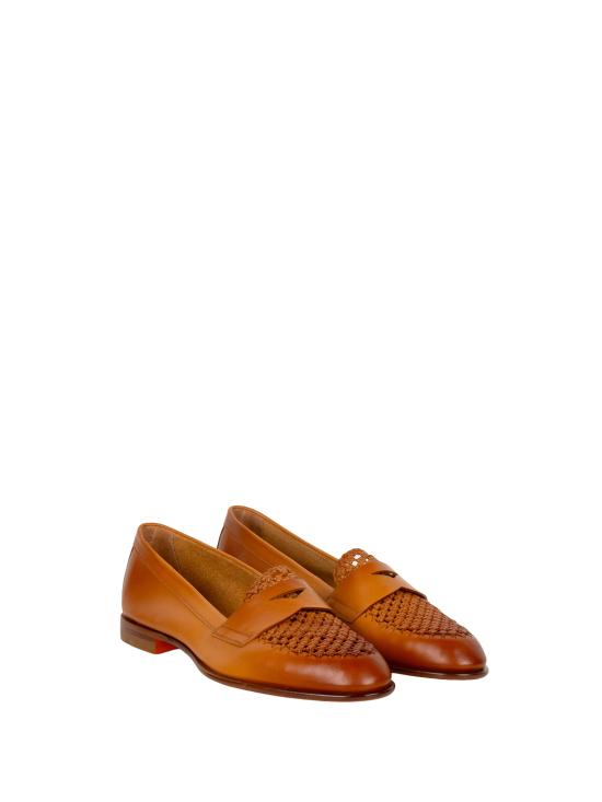 26SS 산토니 로퍼 WUSF72100 HASFYWEC50 LIGHT BROWN - SANTONI