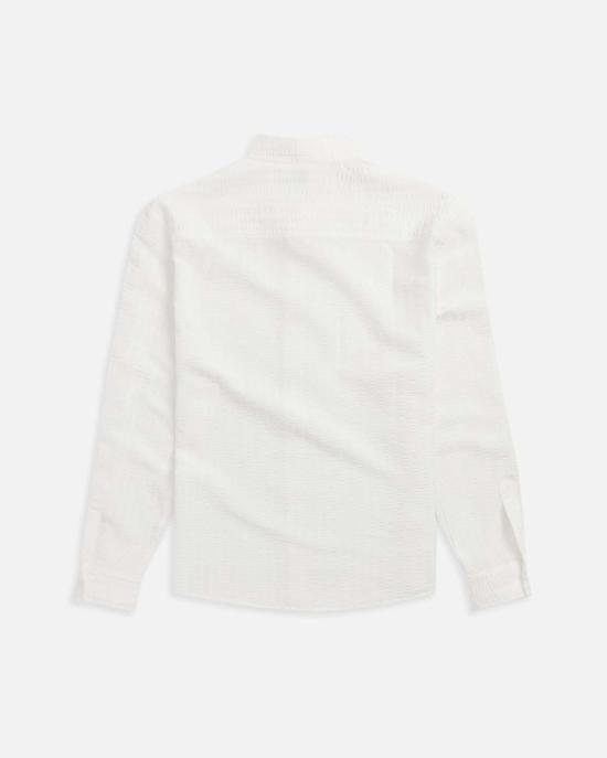  크로스트 탑 조던 스트라이프 주름 셔츠 - KROST