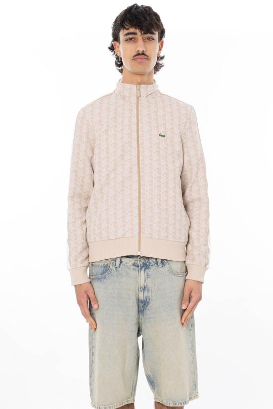 26SS 라코스테 모노그램 집업 스웨트셔츠 SH1368 SS26 8GI Beige
