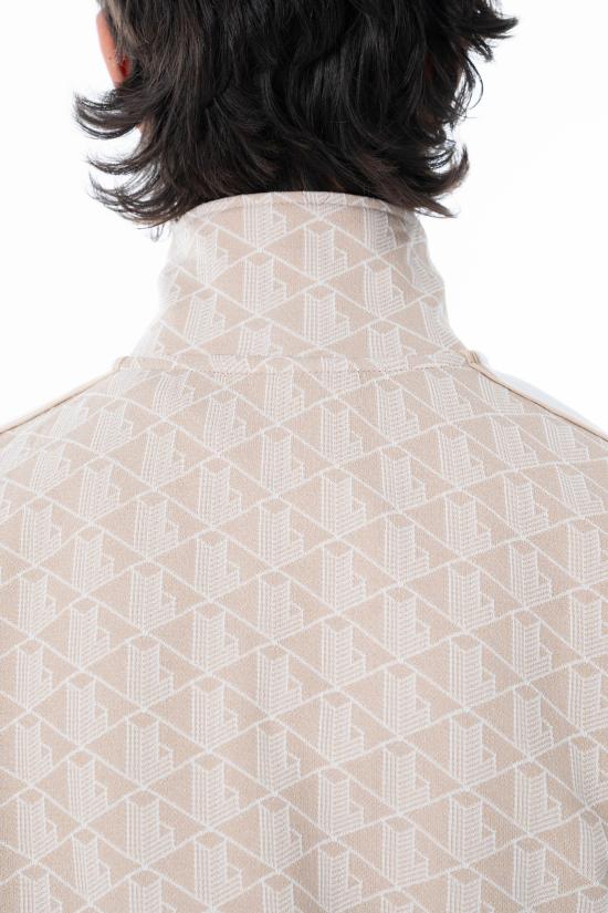 26SS 라코스테 모노그램 집업 스웨트셔츠 SH1368 SS26 8GI Beige - LACOSTE
