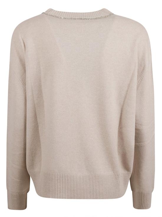  파비아나 필리피 시퀸 크루넥 스웨터 MAD214F016I9471259 Pink - FABIANA FILIPPI