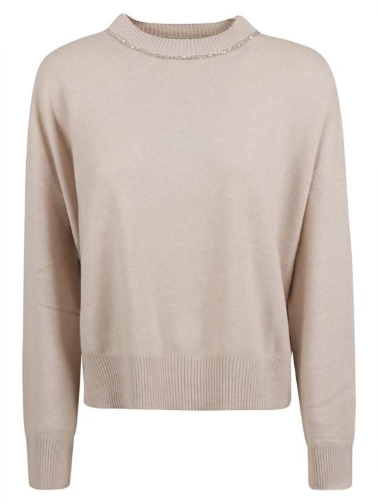  파비아나 필리피 시퀸 크루넥 스웨터 MAD214F016I9471259 Pink