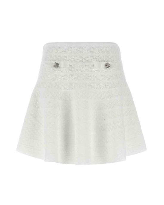 26SS 셀프 포트레이트 스커트 4868740 White