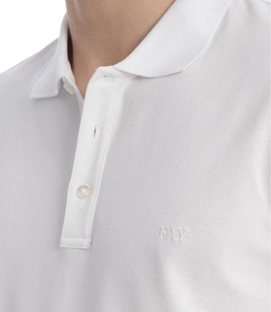 26SS 페이 폴로 티셔츠 NPMB252144STDWB001 White - FAY