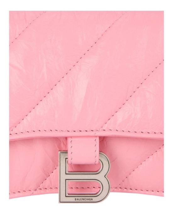  발렌시아가 크러쉬 XS 퀼티드 체인 백 736016 210J0 5812 60866 NS Pink - BALENCIAGA
