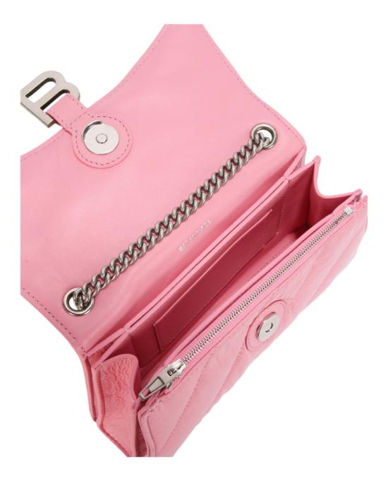  발렌시아가 크러쉬 XS 퀼티드 체인 백 736016 210J0 5812 60866 NS Pink - BALENCIAGA