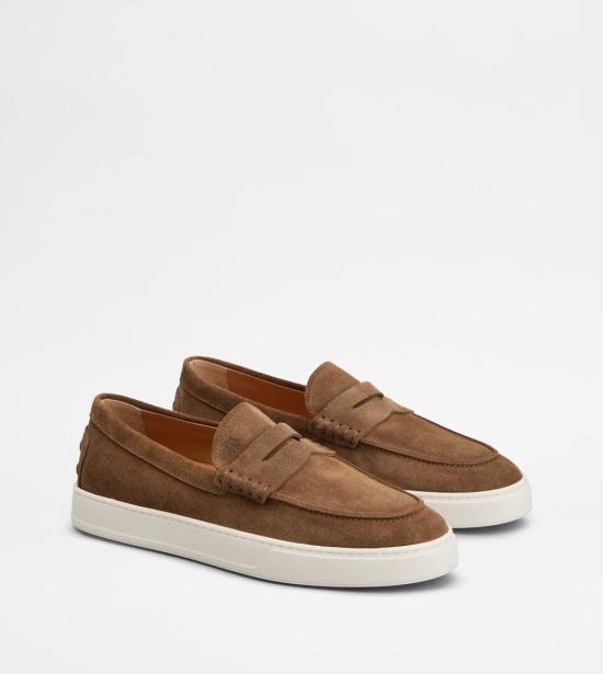 26SS 토즈 스웨이드 로퍼 XXM04L00640RE0S818 Brown - TODS