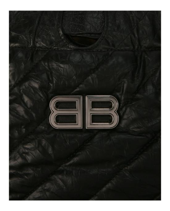  발렌시아가 크러쉬 스몰 사우스 퀼티드 백 742942 210J0 1000 00002 NS Black - BALENCIAGA