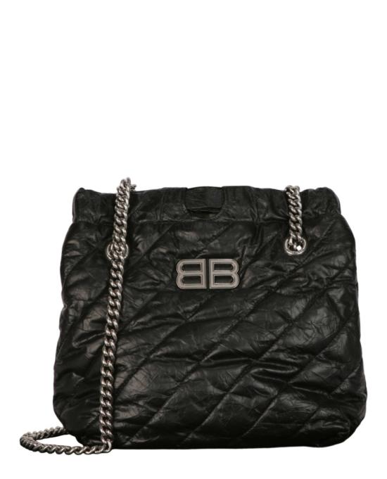  발렌시아가 크러쉬 스몰 사우스 퀼티드 백 742942 210J0 1000 00002 NS Black