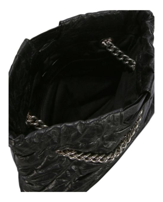  발렌시아가 크러쉬 스몰 사우스 퀼티드 백 742942 210J0 1000 00002 NS Black - BALENCIAGA