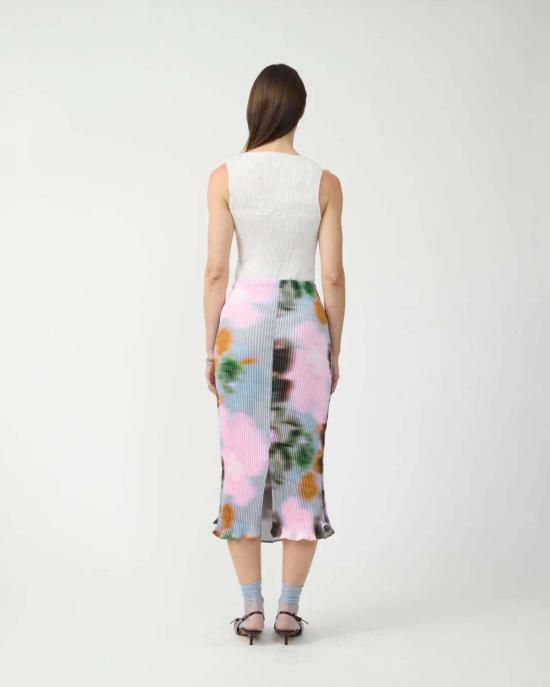  줄리아 호이어 미디 스커트 밀라 플리츠 스커트 - JULIA HEUER