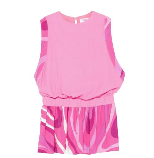 26SS [키즈] 에밀리오푸치 원피스 PY1C12 K0278 50V Fuchsia