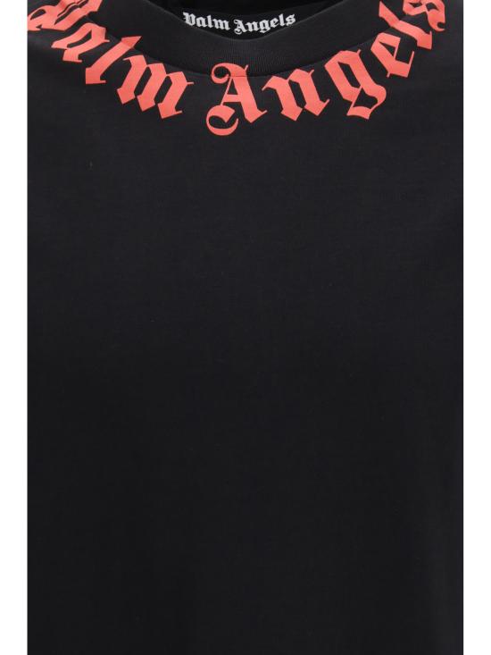 26SS 팜앤젤스 반팔 티셔츠 PMAA109S26JER008 1003 Black - PALM ANGELS