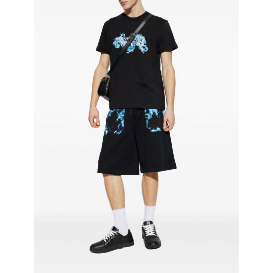 26SS 베르사체 반팔 티셔츠 80GAHE02 CJ00E 899 BLACK DOM - VERSACE