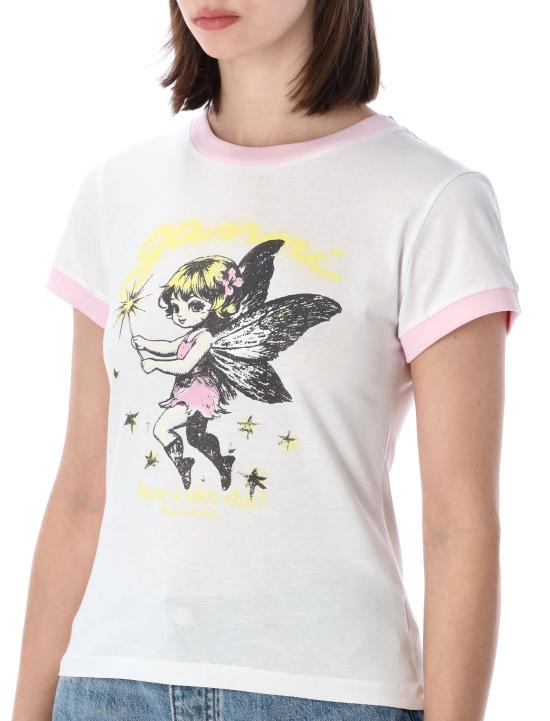 26SS 가니 반팔 티셔츠 A1050144 151 Bianco - GANNI