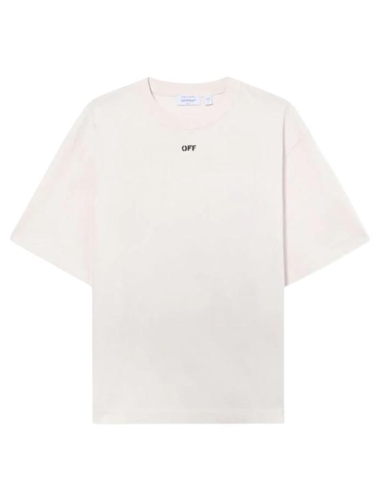 26SS 오프화이트 반팔 티셔츠 44MAA120S26J00R 680 Pink