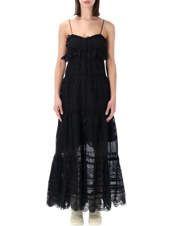 26SS 이자벨마랑에뚜왈 미디 원피스 RO0951FAD1J05E 01BK Nero