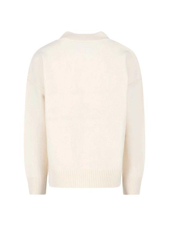  아미 가디건 Ami Alexandre Mattiussi  드 쾨르 카디건 크림 - AMI