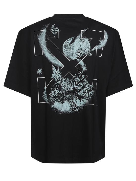 26SS 오프화이트 반팔 티셔츠 44MAA120S26J00E 001 Black - OFF WHITE