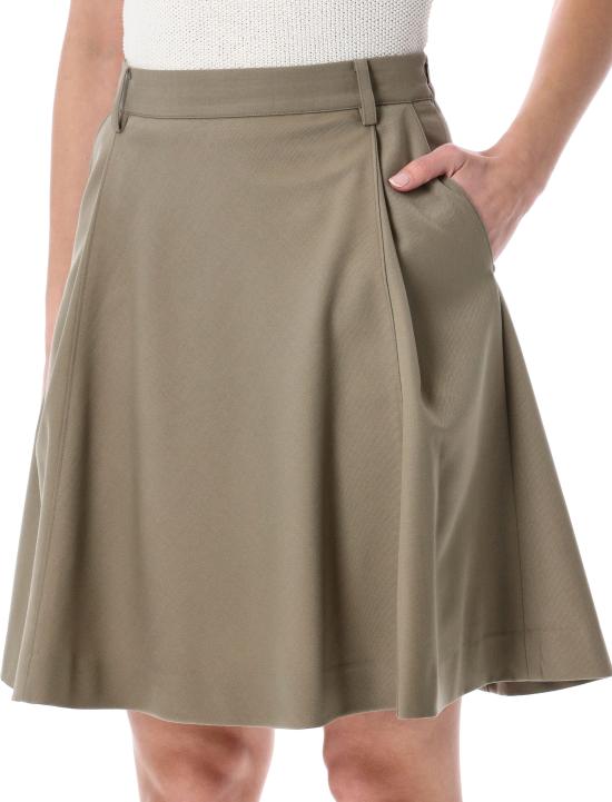 26SS 로우클래식 미디 스커트 LCPS26SK01154 0815 KHAKI BEIGE - LOW CLASSIC