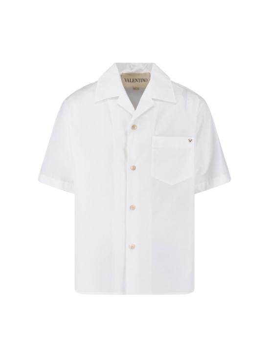 26SS 발렌티노 가라바니 반팔 셔츠 8V0AA1134WW 0BO White