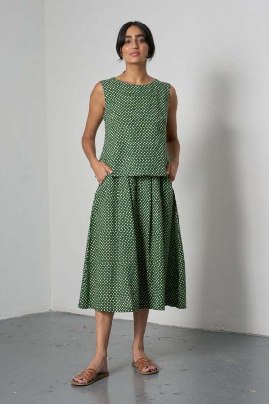  비비코 미디 스커트 원더  그린 - BIBICO