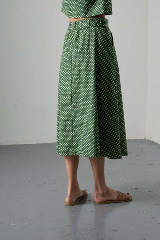  비비코 미디 스커트 원더  그린 - BIBICO