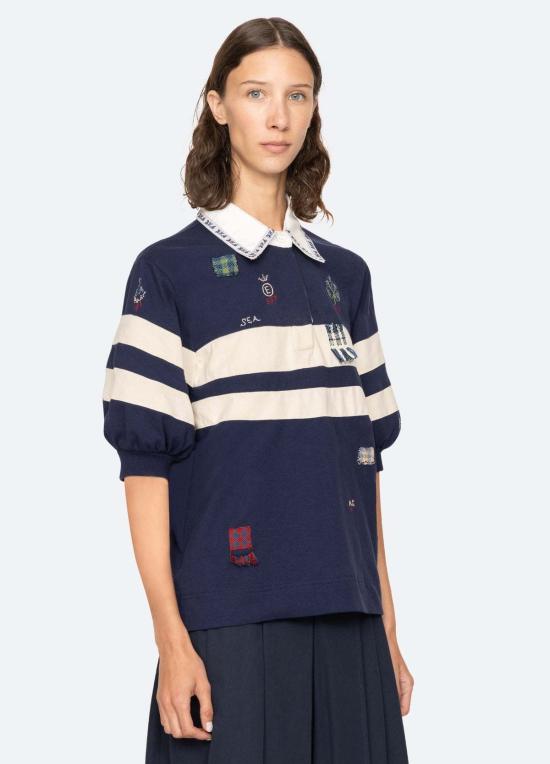  씨뉴욕 폴로 티셔츠 씨 니 클레어 럭비 셔츠 - SEA NY