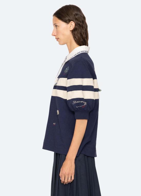  씨뉴욕 폴로 티셔츠 씨 니 클레어 럭비 셔츠 - SEA NY