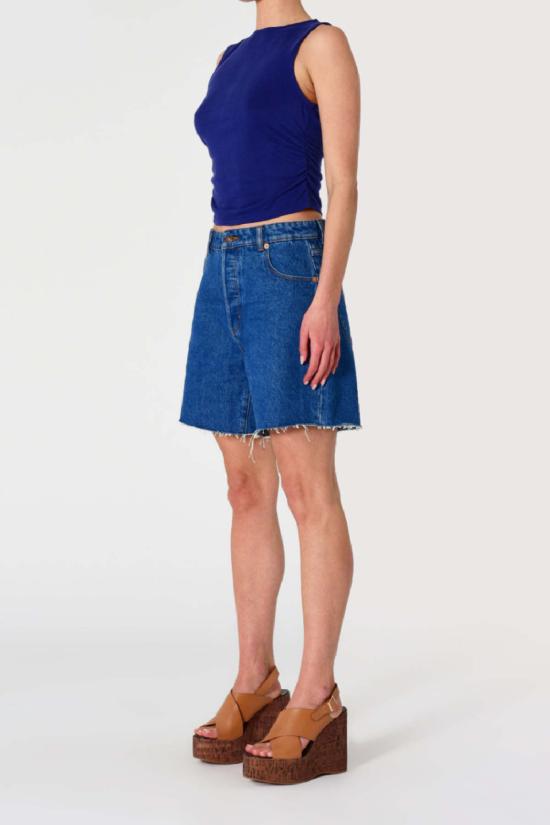  롤라스 데님 숏팬츠 90년대 릴랙스드 숏 캐니언 스톤 - ROLLAS